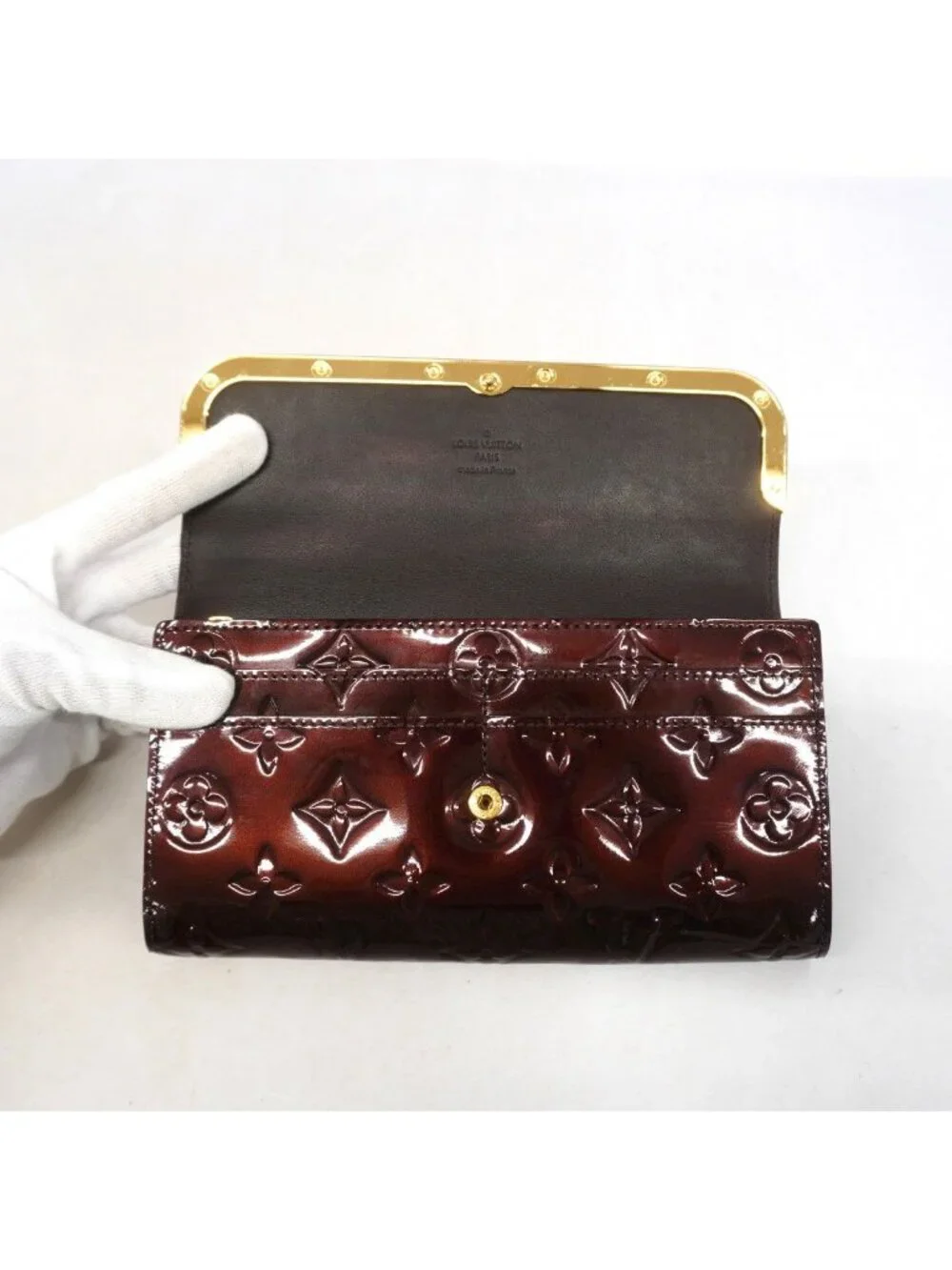 Louis Vuitton Wallet Vernis Portefeuille Rossmore Amaranto